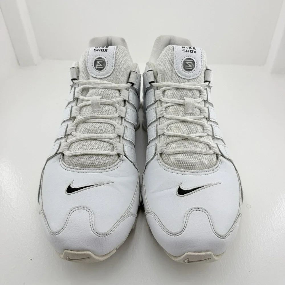 Nike Shox NZ Running Gym Training Sneakers White Black 501524-106 Men's Size 13